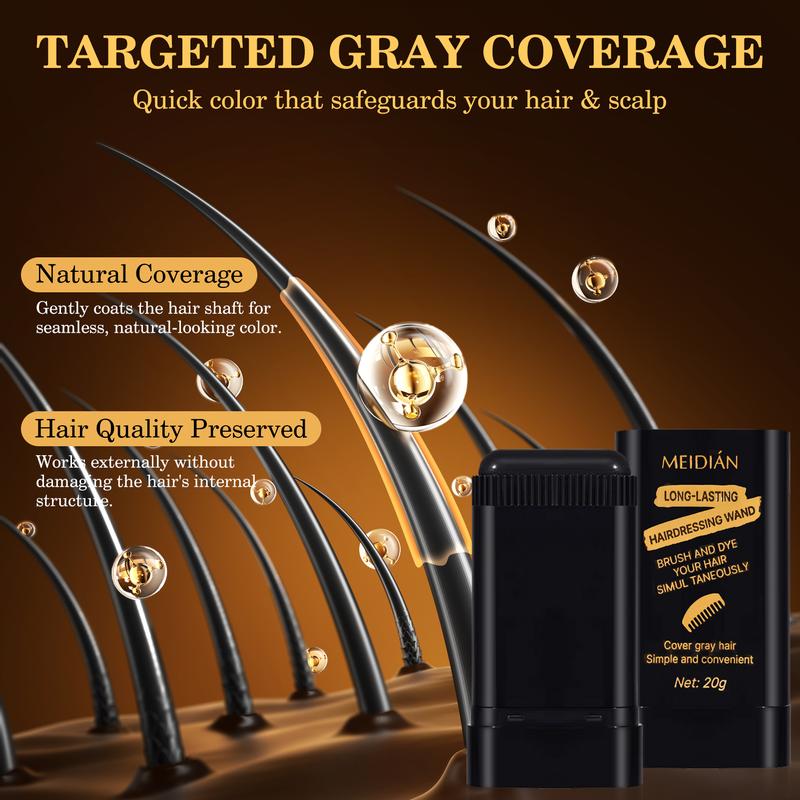 【BUY 1 GET 1】Temporary Hair Dye Comb Hair Color Comb Portable for Quick Touch - Ups, Easy to Color,Covers Gray Hair Haircare Ash Brown Blonde Balayage