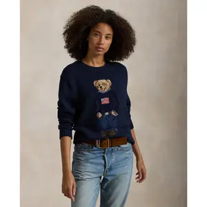 Polo Ralph Lauren - Polo Bear Cotton-Linen Sweater Polo Ralph Lauren - Polo Bear Cotton-Linen Sweater