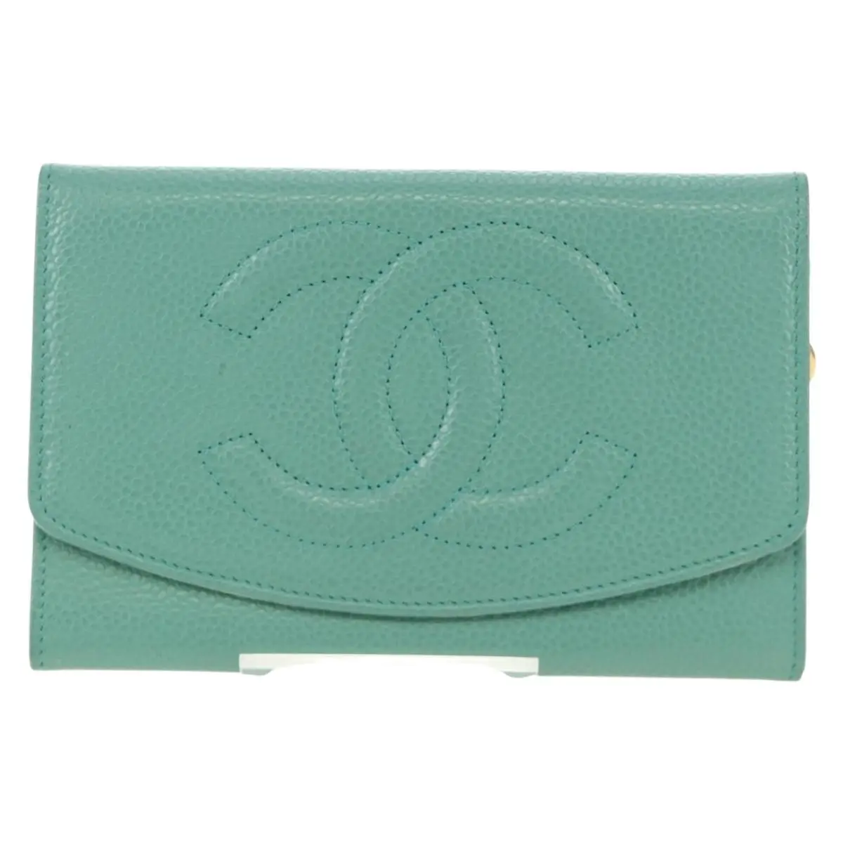 Pre-owned CHANEL FINAL SALE Small Leather Goods Caviar Timeless Wallet