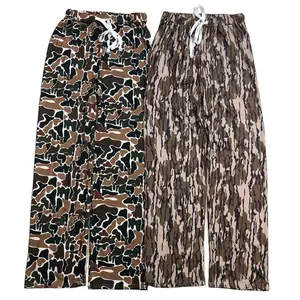 Adult Men Camo Pajamas Pant Hunting Clothes Men Home Clothes Winter Bottom