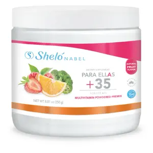 Sheló Nabel Para Ellas +35 Dietary Multivitamin Powdered Premix, 250g, Natural Fruit Flavor