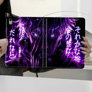 Gothic Cool Anime Tablet Case Shockproof Full-Body Protective Tablet Case with Satoru Gojo Anime Design, Book Style Stand Cover for 7.9/8.3/10.2/10.5/10.9/11/12.9/13 inch Tablets, Durable Anti-Scratch Case for Home & Office, Ideal Gift for Anime Fans