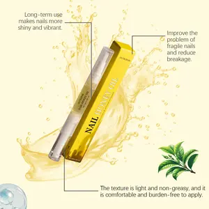 JAYSUING Honey Nail Oil Nourish Strengthen Dry Brittle Nails Prevent Hangnails Soothe Cuticles Daily Gentle Nail Care Treatment