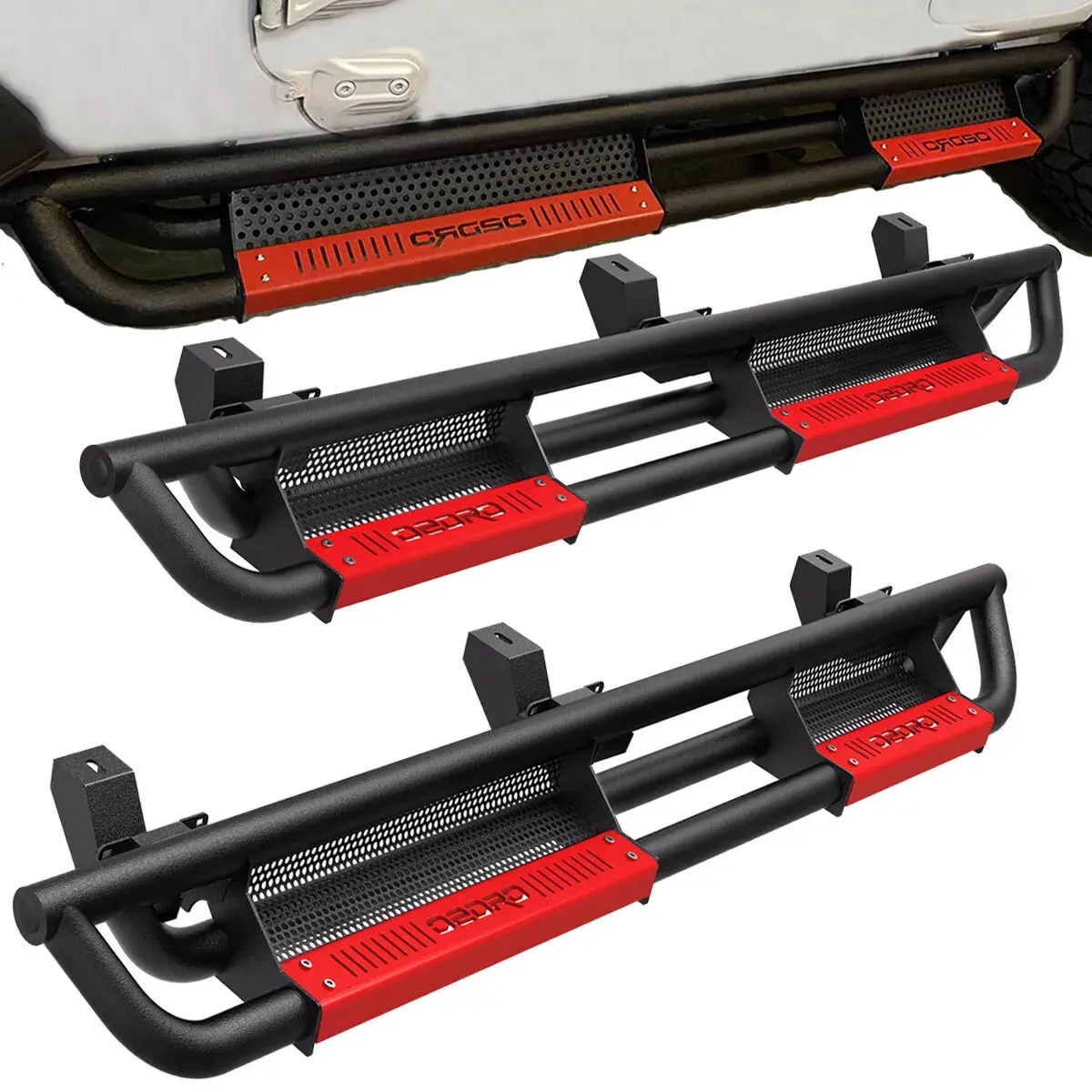 OEDRO 6 inch Running Boards Compatible with 2007-2018/2018-2025 Jeep Wrangler JL Unlimited 4 Door OEDRO 6 inch Running Boards Compatible with 2007-2018/2018-2025 Jeep Wrangler JL Unlimited 4 Door