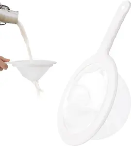 Ultra-Fine 80mesh Nylon Mesh Strainers, Plastic Colander with Handle, Kitchen Utensils for Filtering Juice, Honey & Kitchen Liquids, Mini Net for Yogurt Sifting & Brine Shrimp Separation