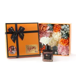 Once Upon A Time Teacher Appreciation Gifts for Women in Bulk, Art Gift Box Gift Sets Gift Baskets Thank You Gift for Cute Cool School Teacher with Soap Flower