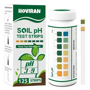Soil pH Test Kit 125 Soil pH Test Strips (3-9 Range) Quick & Accurate Soil Testing Paper for Gardens Lawns Farms Grass Flower Vegetable Compost Plants