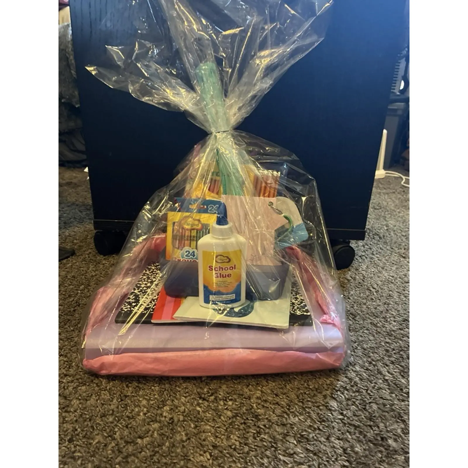 Back to School Gift Bags and Baskets with Supplies for School Age Kids