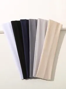Solid Color Hair Band, Sweat Absorbing Breathable Hair Band, Hair Accessories for Women & Girls, Minimalist Headwear Suitable for Thick Hair, Sweat Wicking Headband, Workout Headband, Soft Headband, Headband Head Wrap