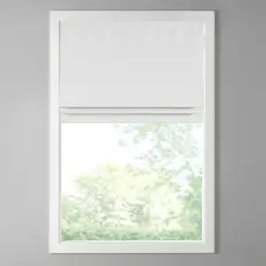 Basketweave Total Blackout Roman Shade