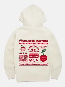 Cherry Hoodie - Cream