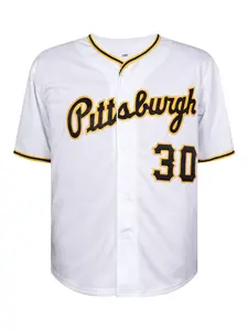 Pittsburgh 30 Vintage Baseball Jersey | BLACK AND YELLOW STRIPED CLASSIC | SKENES PLAYER'S STYLE Breathable and sporty...
