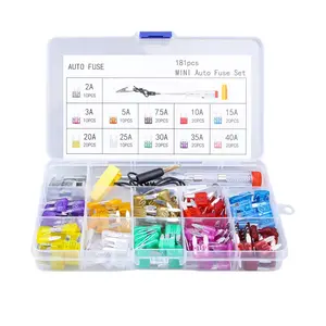 Car Fuse Kit with Storage Box, Car Blade Fuse Set with Inspection Circuit Electric Pen, Professional Car Repair Tool, Vehicle, Car Circuit Tester