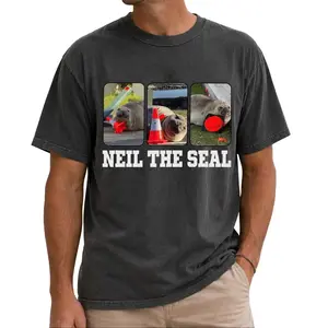 Comfort Colors Neil The Seal Funny Shirt, Viral Seal Meme T-Shirt, Cute Sea Lion Graphic Tee, Animal Lover Gift, Ocean Wildlife Humor Shirt