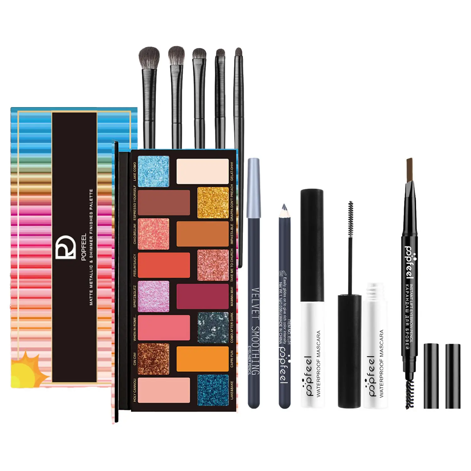 All-In-One Beginner Makeup Kit, Teenage Makeup Kit, Cosmetic Flawless Complexion- 10 Pcs Makeup Set with Eyeshadow, Brush All-In-One Beginner Makeup Kit Teen Makeup Kit with Eye Set Complete Girls Makeup Kit All-in-One Holiday Makeup Starter Kit