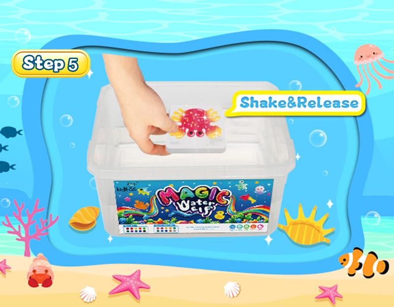 Kiditos Magic Water Elf Toy Kit with 20 Magic Gels, 10 Molds - Imaginative Play, Christmas Gifts, Birthday Gifts, Party Favors, and Family-Friendly DIY STEM Projects (20 Colors)