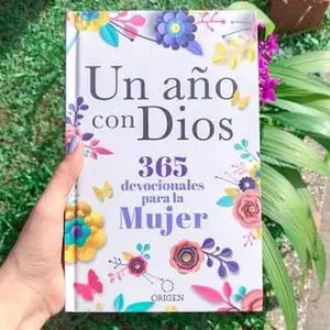 Un año con Dios: Women's 365-Day Devotional Hardcover Bible, Including Bible Verses (Spanish Edition)