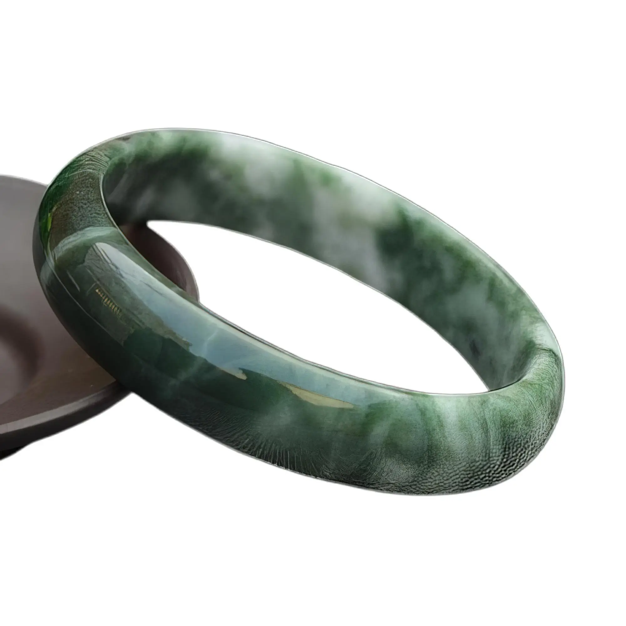 Natural Jade Bangle Bracelet Small – Healing, Protection & Good Luck Jewelry
