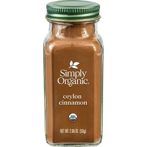 Simply Organic Ceylon Ground Cinnamon, 2.08 Ounce, Non-GMO Organic Cinnamon Powder