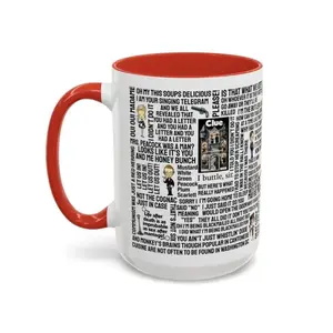 Clue Movie Character Quotes Mug, Funny Mystery Comedy Film Coffee Cup, Classic Board Game Movie Mug, Gift for Clue Fans and Movie Night Lovers