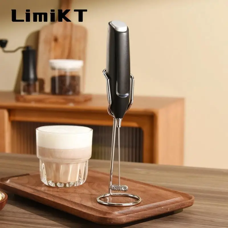 Electric Milk Frother, Multifunctional Handheld AA Battery Operated Coffee Cream Mixer for Egg Milk Latte, Portable Coffeeware for Home Kitchen Cafe