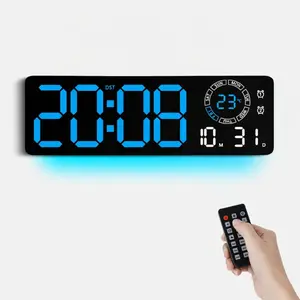 Alarm Clock, Super Loud Wake Clock with Gentle Wake-Up Light, Digital Time & Temperature Display, Dimmable Brightness, Compact Bedside Clock for Bedroom, Adults, Teens and Kids