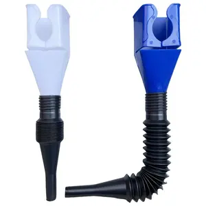 2-Count Automotive Snap Refueling Funnel Retractable Hose Plastic Funnel Filter Transfer, Car/Motorcycle Gasoline Engine Oil Filling Conduit Tool