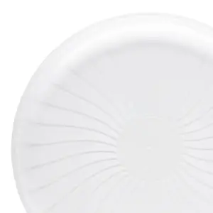 16" Clear Pavilion Round Disposable Plastic Trays