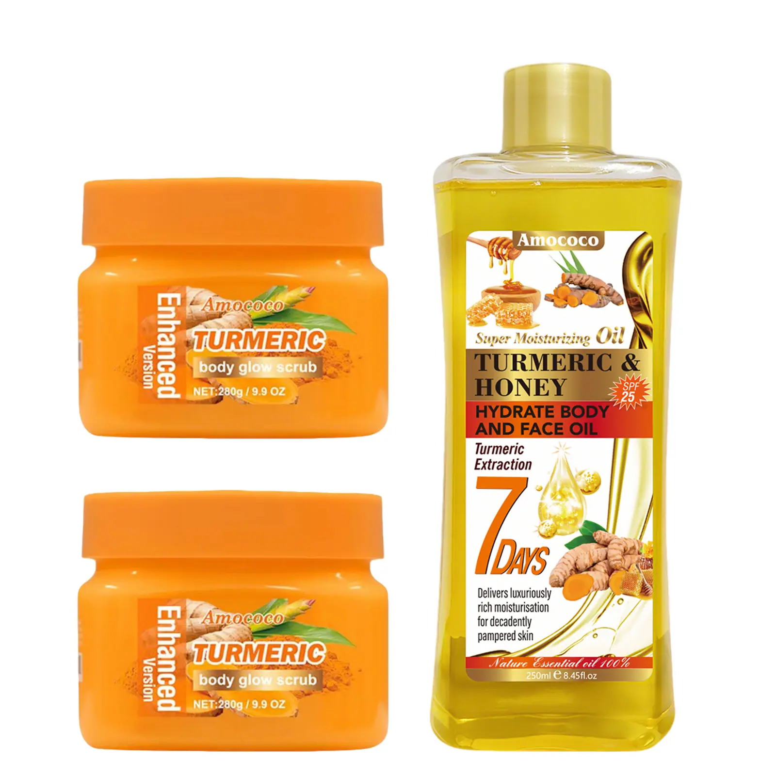 Turmeric Scrub *2 + Turmeric Oil 250ml