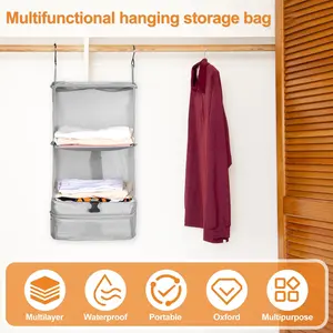 Housewares Luggage Travel Organizer Travel Essentials Hanging Packing Cubes Hanging Closet Shelves Laundry Storage Compartment