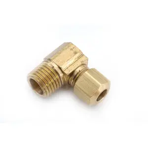 1/4 OD X 1/4 MPT   Brass Compression X Male Pipe Thread Elbow