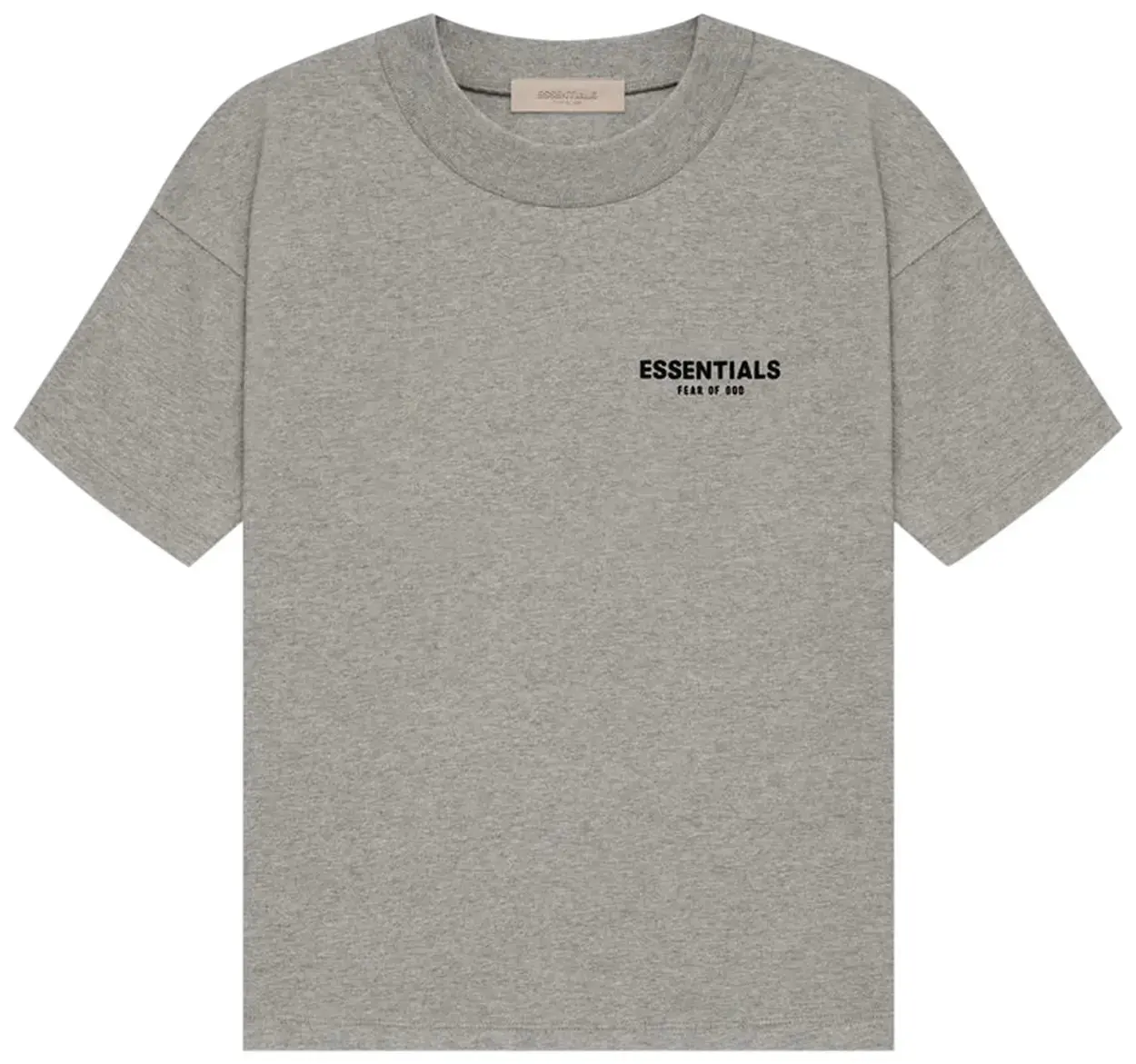 Fear of God Essentials Dark Oatmeal Tee Shirt Black Over Sized Fit Fear of God Essentials Dark Oatmeal Tee Shirt Black Over Sized Fit