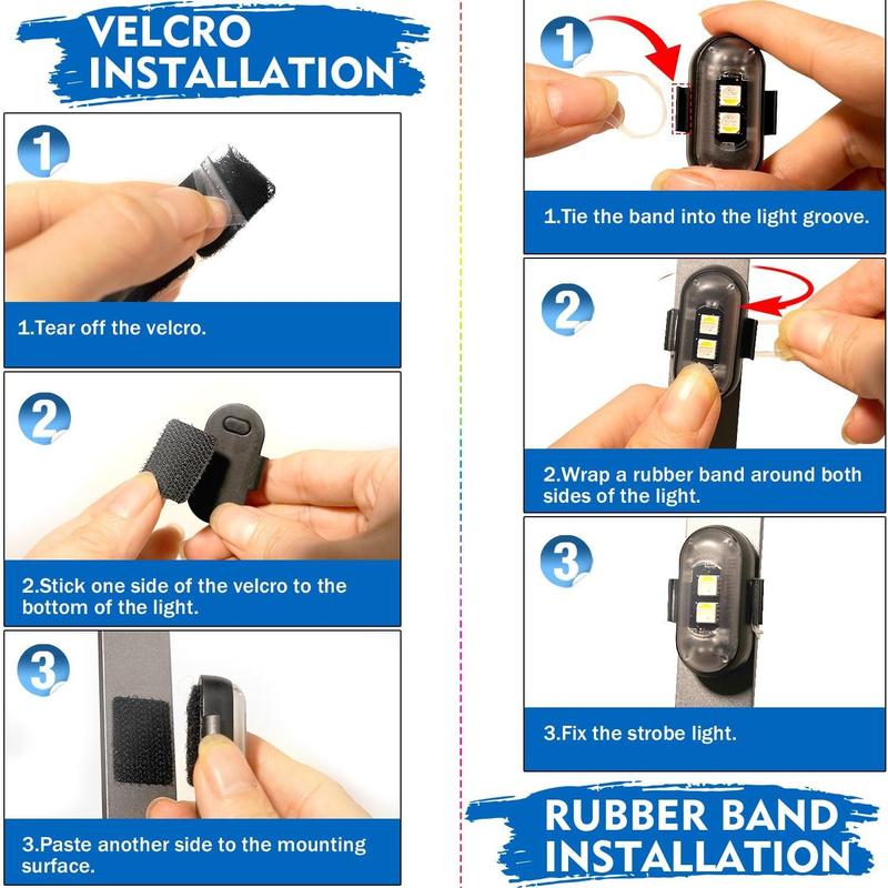 Waterproof Wireless LED Lights with Remote Control 8 Colors USB Charging Strobe Light for Cars Drones Motorcycles Bikes Trucks Emergency Warning Flashing Modes Waterproof Wireless LED Lights with Remote Control 8 Colors USB Charging Strobe Light for Cars Drones Motorcycles Bikes Trucks Emergency Warning Flashing Modes