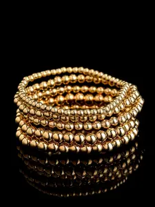 Minimalist Random Beaded Stackable Bracelets, Hand Chain, Fashionable Jewelry for Women & Girls, Casual Trendy Accessories for Party and Daily Life, Trendy Stack Bangle