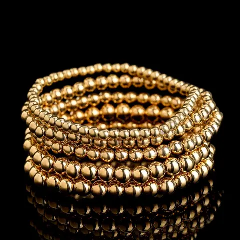 Minimalist Random Beaded Stackable Bracelets, Stacked Bracelets, Hand Chain, Jewelry for Women & Girls, Casual Accessories for Party and Daily Life, Beaded Bracelet Set