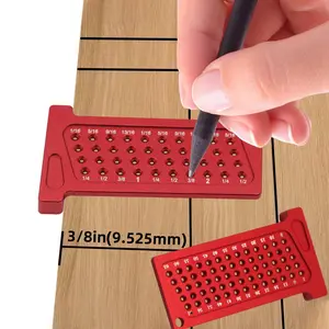 Aluminum Alloy T-Shaped Ruler, Dual Metric Inch Marking Scale, Durable, Precise and Portable Tool for Woodworking, Woodworking Measuring Tool, Ideal for Carpentry