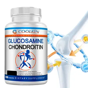 Coolkin 120-capsule dietary supplement supports joint health and contains glucosamine chondroitin, MSM, turmeric, frankincense, and more.