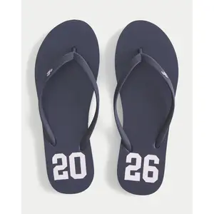 Hollister 2026 Graphic Rubber Flip Flops