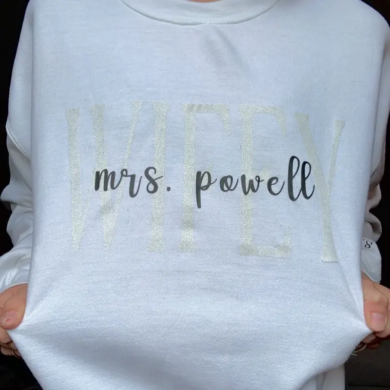 Bridal Crewneck Sweatshirt - Women's Casual Style, Long Sleeve, Comfortable Fit, White Color, Pullover, Tops - Womenswear, Hoodie