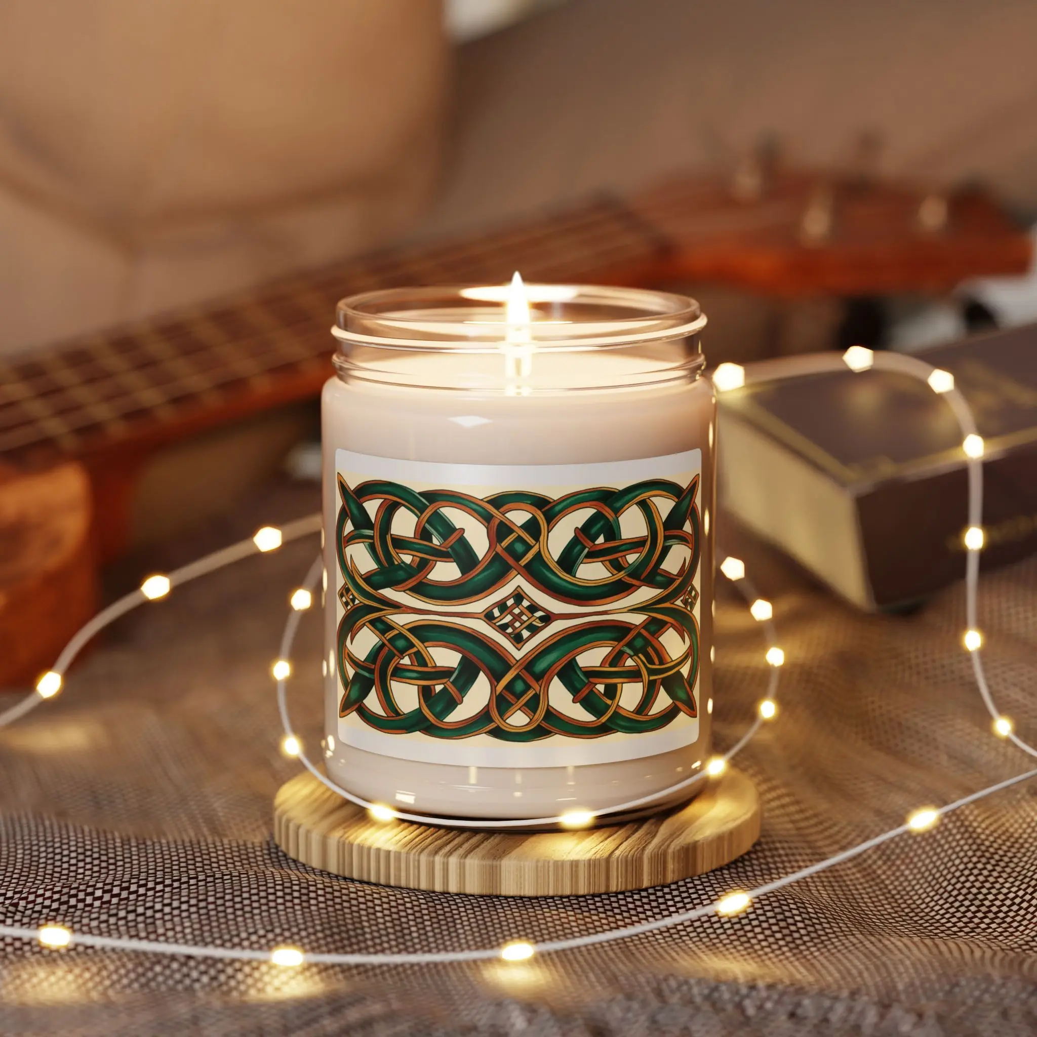 Celtic Knot Soy Candle, Eco-Friendly Candle, Aromatherapy Gift, Home Decor, St. Patrick's Day, Relaxation