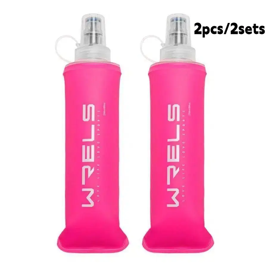 Portable Silicone Sippy Cup Set, Multi-Specification Soft Water Bottle, Camping Cycling Running Drinking Straw, Drop-Resistant, Outdoor Sports Bottle, Portable Water Bottles