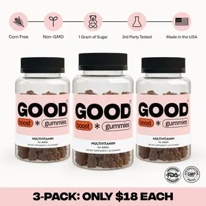 3-PACK: Good Gummies Boost - Multivitamin, Zinc, Mixed Berry, Folid Acid, Non-GMO, Gluten-Free & Gelatin Free for Daily Energy Support