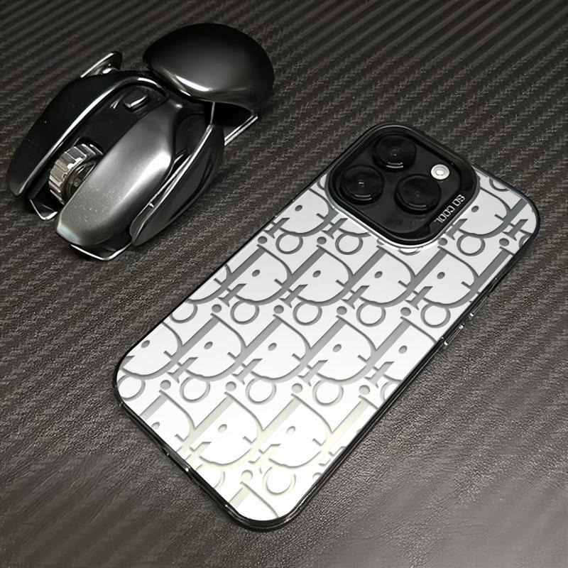 Sleek Modern Letter Pattern  Phone Case Durable Hard Acrylic Back Case With An Anti-Yellowing Coating, Made From High-Quality Designed For Reliable Drop Protection For Your Phone For iPhone 17.16.15.14.13.12.11.X.XS.XSMAX.XR.8.7