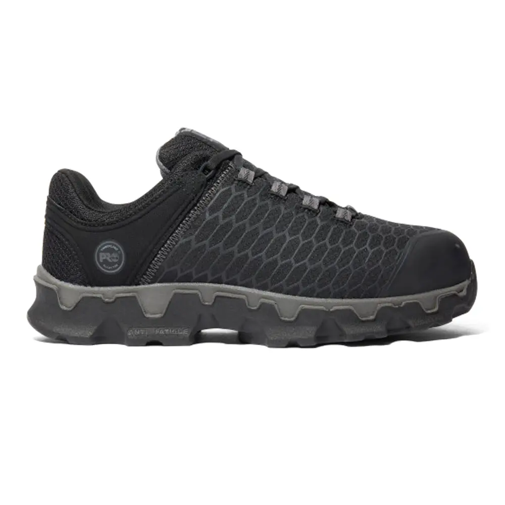 Timberland PRO Mens Powertrain Sport Slip Resistant Alloy Toe  Work/Duty - Black
