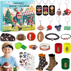 Football Advent Calendar 2025, Boys Advent Calendar 2025 Sports, 24 Days Christmas Countdown Calendar, Football for Boys Christmas Gifts