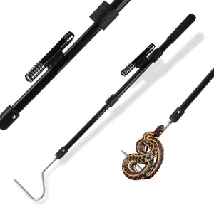 Snake Catcher Hook Stick Tongs Grabber Long Pole Handling Tool Kit for Rattlesnake Cobra Python Boas and Reptile Removal