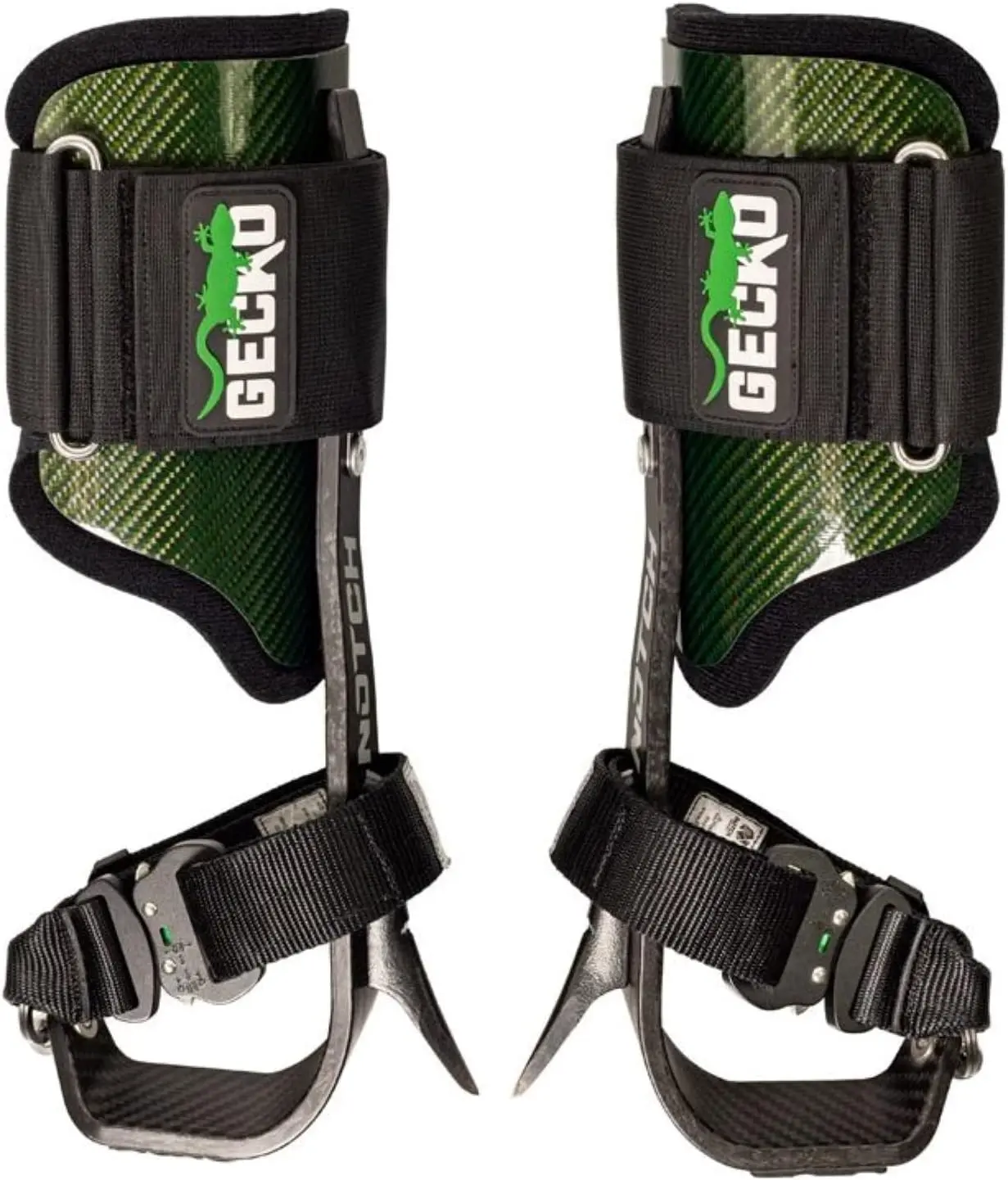 Carbon Fiber 2.0 Climbers Includes Tree & Pole Gaffs, Quick Connect Straps, Adjustable Upper Cuffs, Rubber Stirrup Sole Plate, 4.7 lbs.Total Weight Limit: 350 lbs.(52142T)