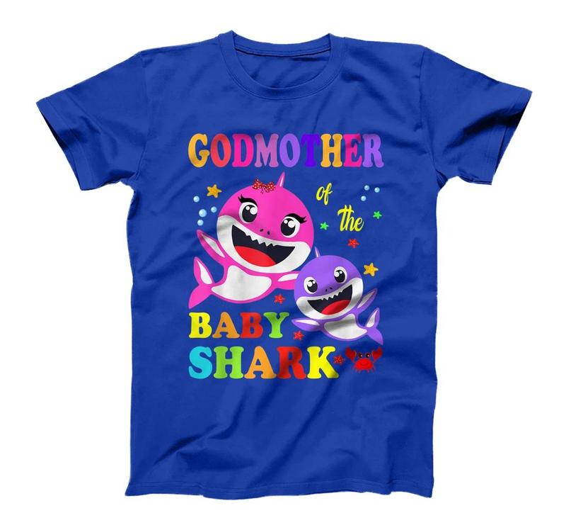 Godmother Of The Baby Shark Birthday Godmother Shark T-Shirt, Kid T-Shirt and Women T-Shirt