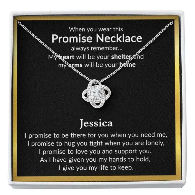Girlfriend Necklace, Necklace For Girlfriend, Valentines Day Gift For Girlfriend, Anniversary Necklace For Girlfriend, Promise Necklace Gift, trendy jewelry, romantic gift, layered styles, meaningful designs, fashion accessories.