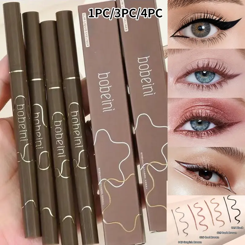 Precision Waterproof Liquid Eyeliner Pen, Longwear Liquid Eyeliner, Quick-Dry, Smudge-Proof, Sweat-Resistant, Long-Lasting Slim Eye Liner, Perfect for Makeup Enthusiasts